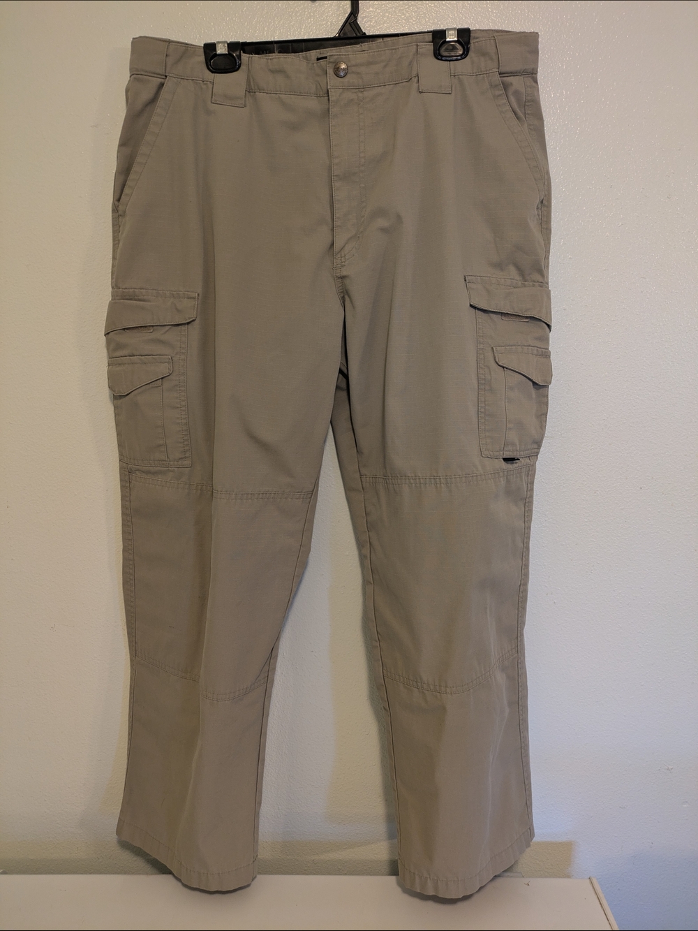 Men's Cargo Pants in Light Khaki - Utility Pockets Workwear